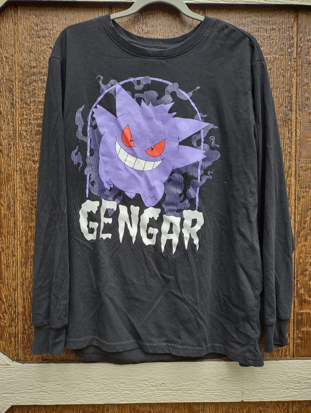 Pokemon Gengar Long Sleeve Graphic Shirt Men's XL